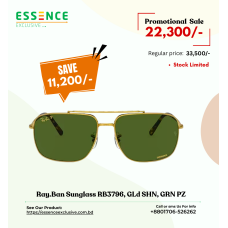 Ray.Ban Sunglass RB3796, GLD SHN, GRN PZ